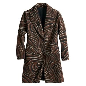 Nine West brown animal print coat. XL. New with tag